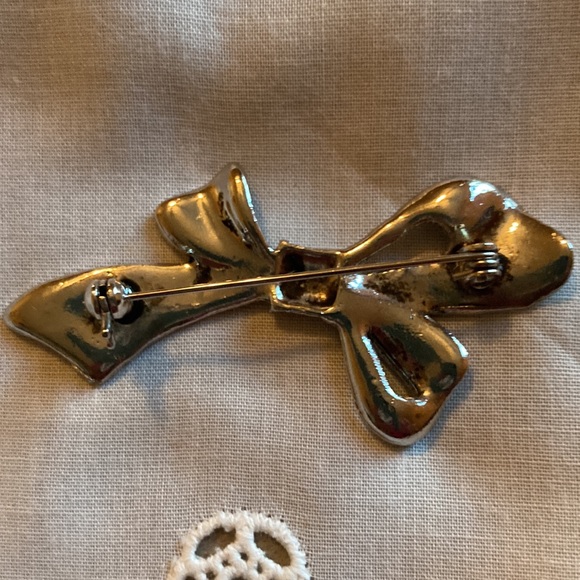 Vintage silver plated brooch - Picture 3 of 3